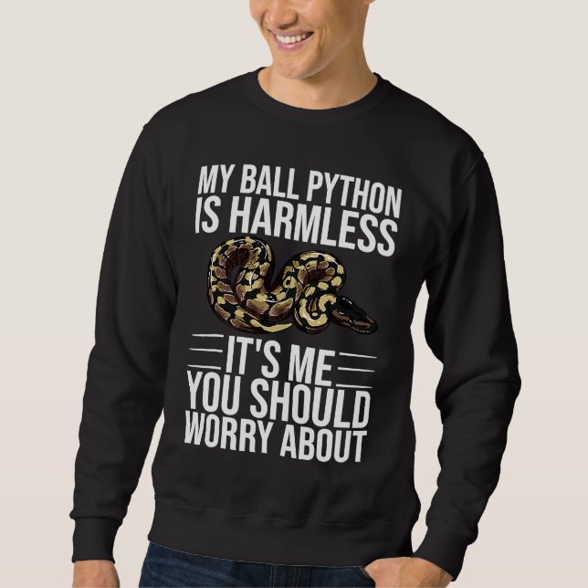 Ball Python Snake  Men Women Sweatshirt (Front)