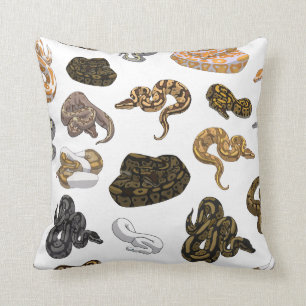 Ball Python Snake Morph Pattern Cushion