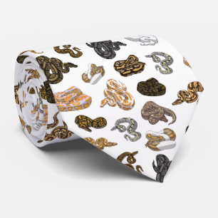 Ball Python Snake Morph Pattern Tie