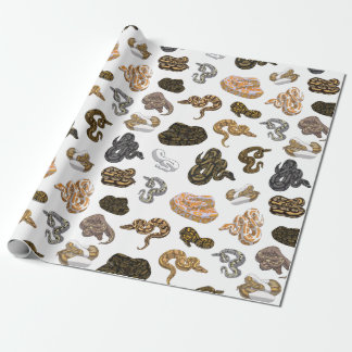 Ball Python Snake Morph Pattern Wrapping Paper