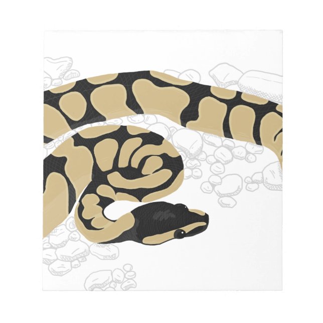 Ball Python Snake Notepad (Front)