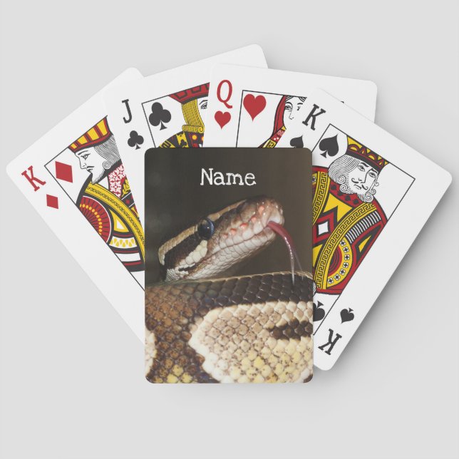 Ball Python Snake Playing Cards (Back)