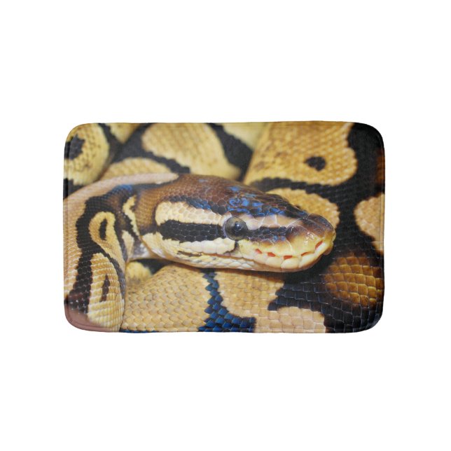 Ball Python, Yellow Belly, Curled up in Ball Bath Mat (Front)