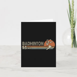 Ball Sport Shuttle Sport Retro Badminton Mum Women Card