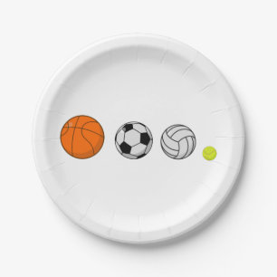 Ball Sports Paper Plates