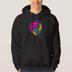 Ball Volleyball  Graphicyin Yang Volleyball Girl W Hoodie