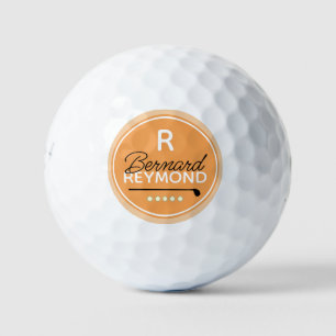 ball-with-name Classic Golfers Monogram  Golf Balls