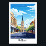 Ballarat Australia Travel Art Vintage Illustration Poster<br><div class="desc">Ballarat Australia Travel Art Vintage Illustrationn</div>