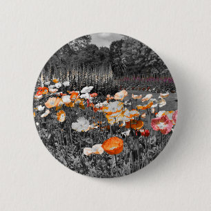 Ballarat Botanic Gardens Floral Display 6 Cm Round Badge