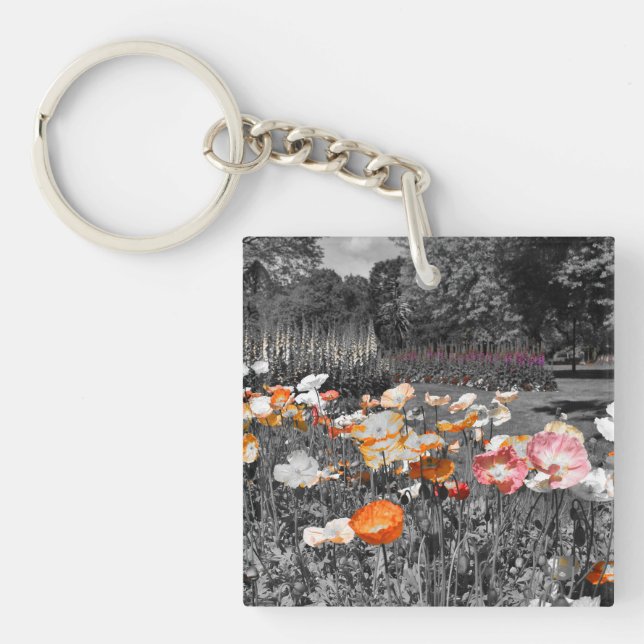 Ballarat Botanic Gardens Floral Display Key Ring (Front)