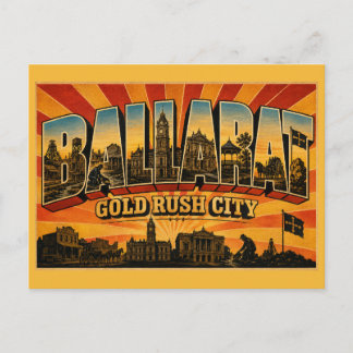 Ballarat Victoria Gold Rush City Vintage Art Postcard
