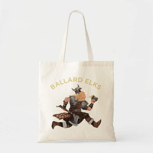 Ballard 827 Pillaging Viking Tote Bag (Front)