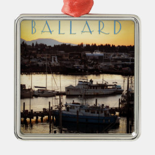 Ballard Boats Metal Tree Decoration