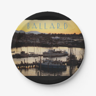 Ballard Boats Paper Plate
