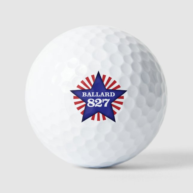 Ballard Elks Star Golf Balls (Front)