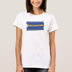 BALLBUSTER Funny Parody Retro Video Rental Store T-Shirt