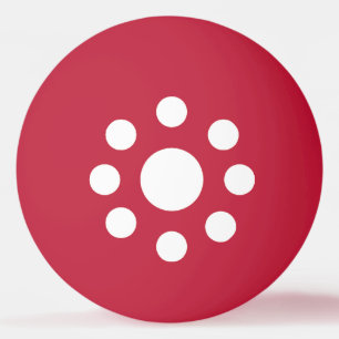 Balle ping-pong blanc/rouge New Design SUISSE Ping Pong Ball