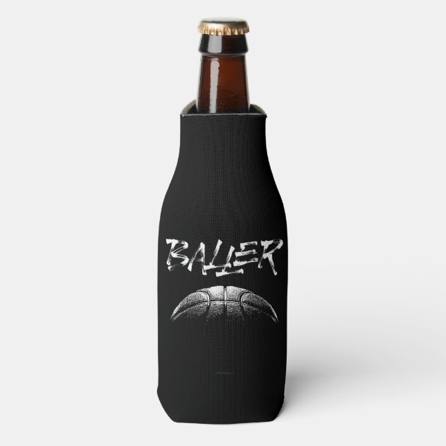 Baller (basketball) bottle cooler (Bottle Front)