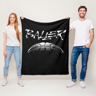 Baller (basketball) fleece blanket