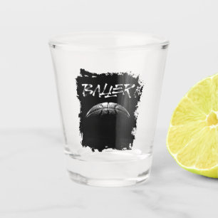 Baller (basketball) shot glass