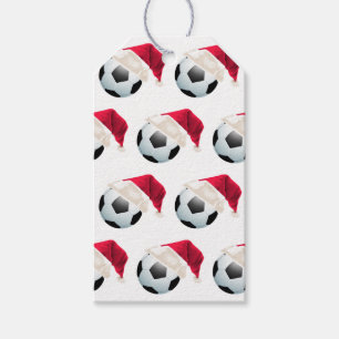Baller Christmas Football Soccer Santa Sports Gift Tags