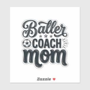 Baller Coach Mum Vintage Soccer Shirt Design_1