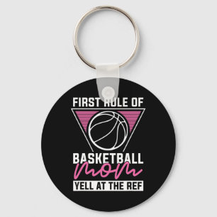 Baller Mother Hooping Bball - Hoops Player Basketb Key Ring