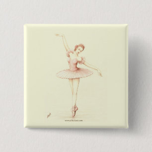 Ballerina 15 Cm Square Badge