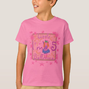 Ballerina 5th Birthday tshirts and Gifts