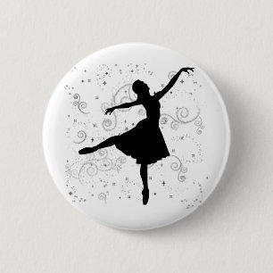 Ballerina 6 Cm Round Badge
