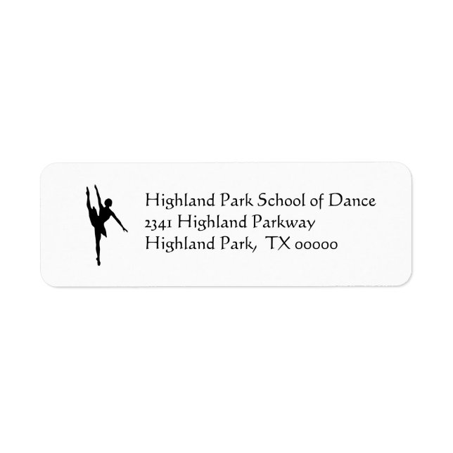 Ballerina Address Labels (Front)
