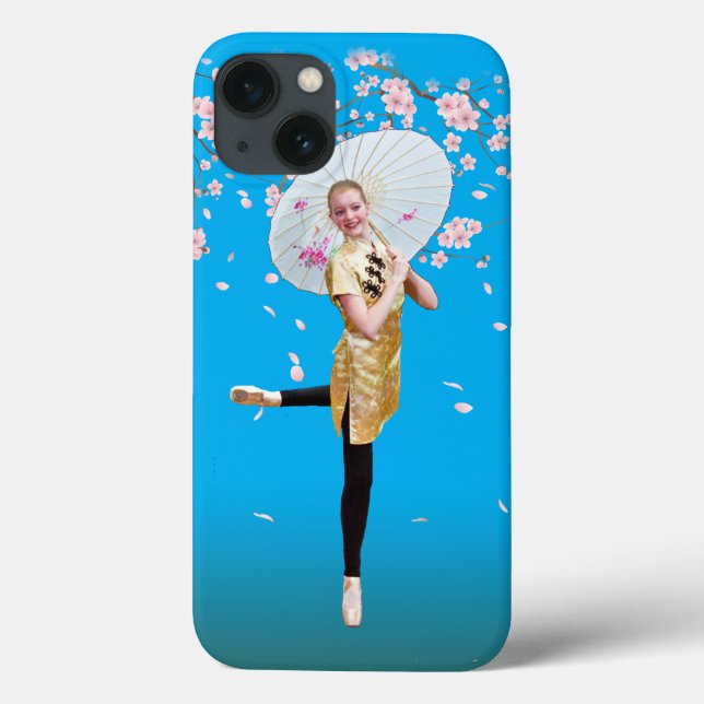 Ballerina and Cherry Blossoms Case-Mate iPhone Case (Back)