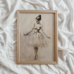 Ballerina Art Print, Vintage PRINTABLE Wall Art