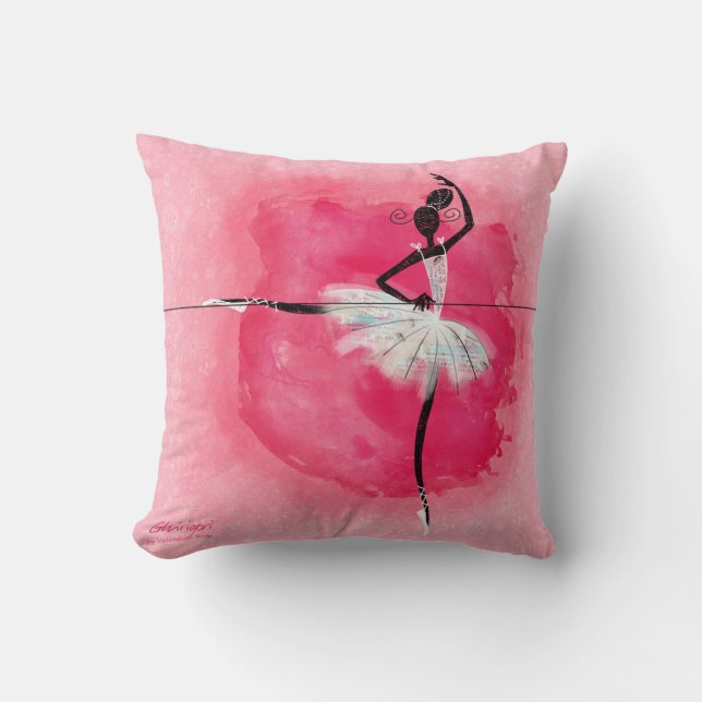 Ballerina at the barre cushion (Front)