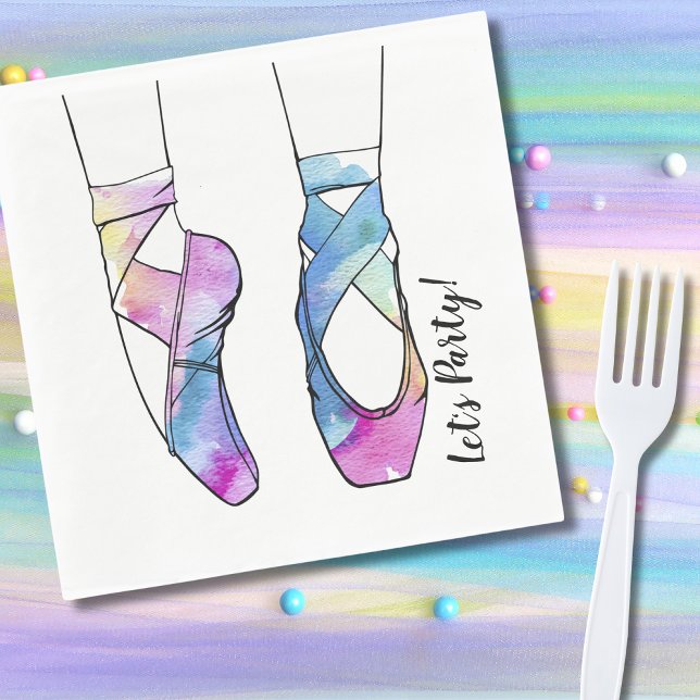 Ballerina Ballet Birthday Party Napkin (Creator Uploaded)