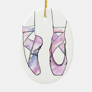 Ballerina Ballet Ceramic Ornament