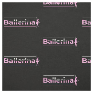 Ballerina - Ballet Dancer Arch Minimalist Art Fabr Fabric