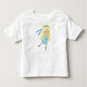 Ballerina, Ballet Dancer, Ballet Girl, Blonde Hair Toddler T-Shirt
