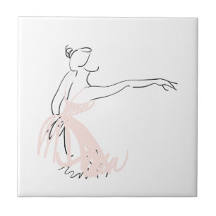Ballerina ballet dancer ceramic tile