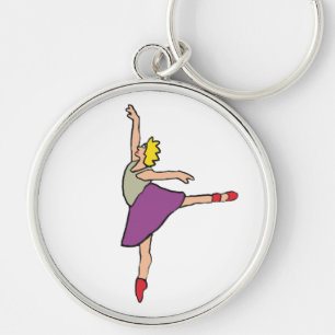 Ballerina Ballet Dancer Key Ring