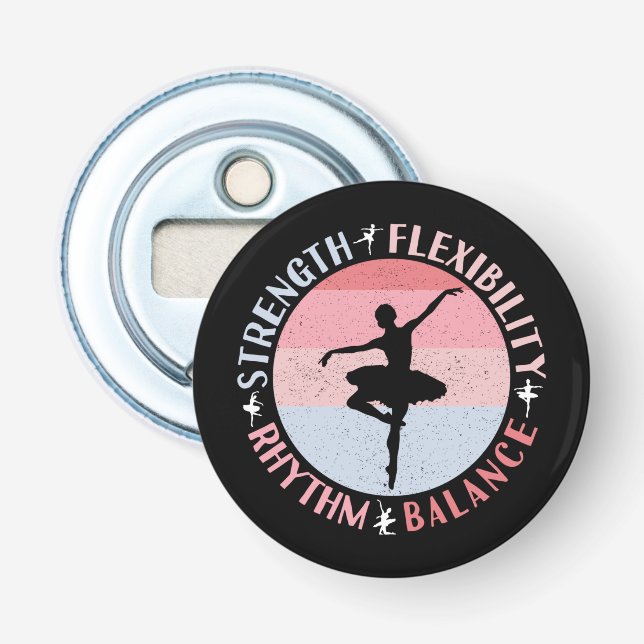 Ballerina Ballet Dancer - Mindset Values Bottle Opener (Front)