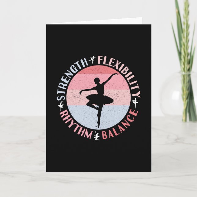 Ballerina Ballet Dancer - Mindset Values Card (Front)