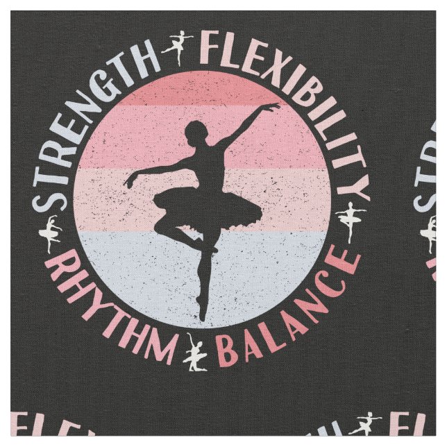 Ballerina Ballet Dancer - Mindset Values Fabric (Close Up)