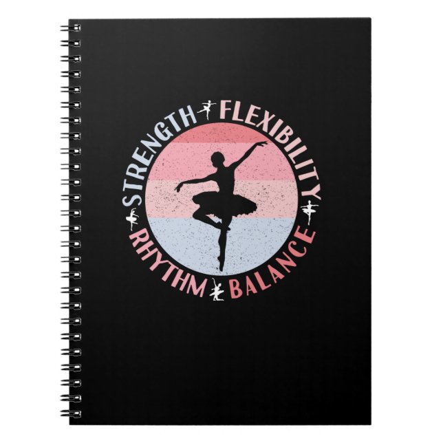 Ballerina Ballet Dancer - Mindset Values Notebook (Front)