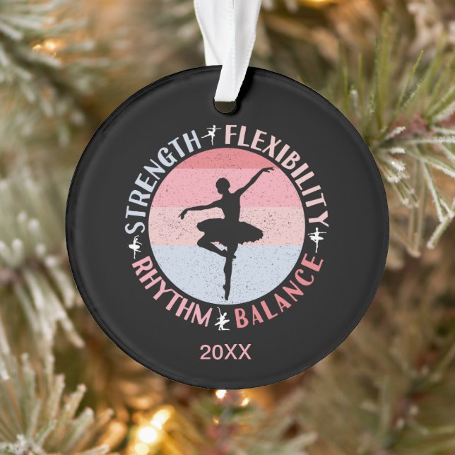 Ballerina Ballet Dancer - Mindset Values Ornament (Tree)