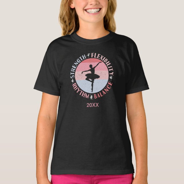 Ballerina Ballet Dancer - Mindset Values T-Shirt (Front)