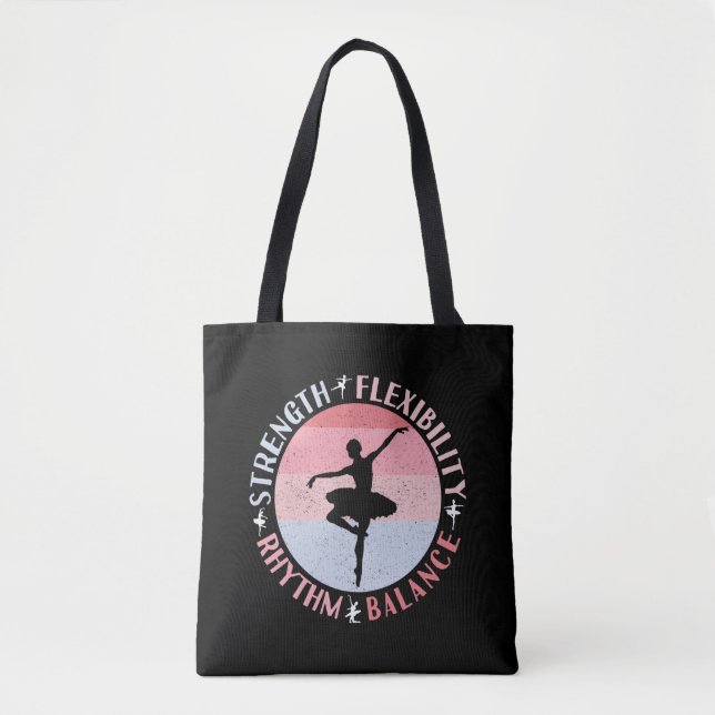 Ballerina Ballet Dancer - Mindset Values Tote Bag (Front)