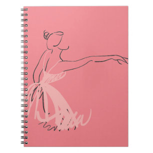 Ballerina ballet dancer notebook