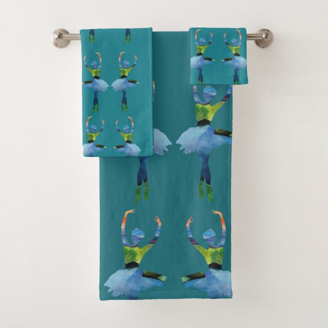 Ballerina, Ballet Dancer  Towel Set (Insitu)