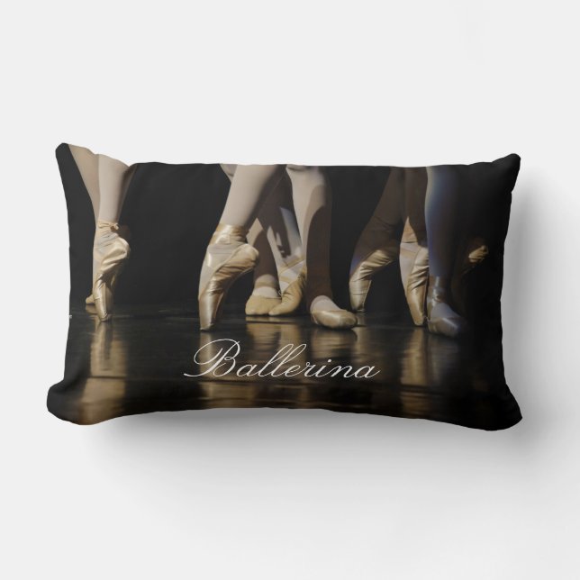 Ballerina Ballet Dancers Lumbar Cushion (Front)